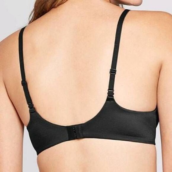 Auden Nursing Maternity Full Coverage Black T-Shirt Bra -A - Picture 2 of 7